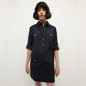 Veronica Beard Saude Dress in Navy 2